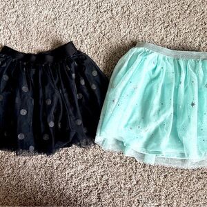 Set of two girls tulle skirts